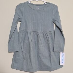 Carter's Casual Long Sleeve Dress - Light Gray